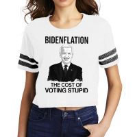 Bidenflation The Cost Of Voting Stupid T Shirt Scorecard Crop Tee | Artistshot