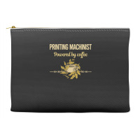 Powered By Coffee Printing Machinist Boy Accessory Pouches | Artistshot