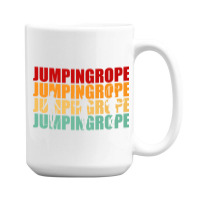 Retro Jumping Rope Skipping Fitness Pullover Hoodie 15 Oz Coffee Mug | Artistshot