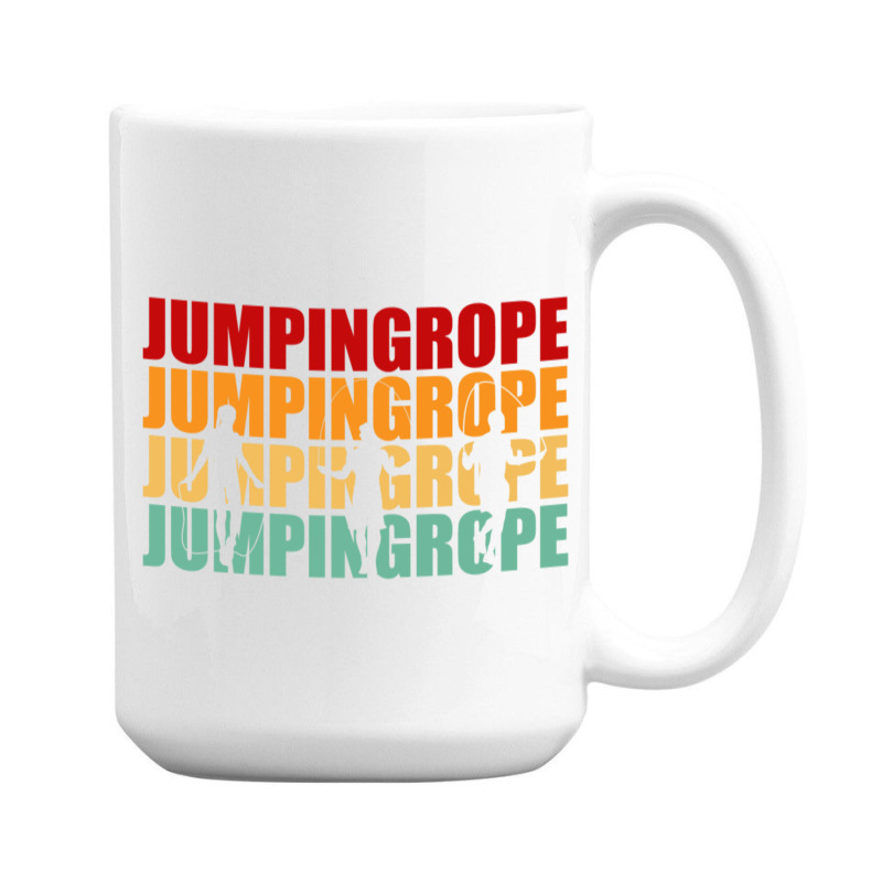 Retro Jumping Rope Skipping Fitness Pullover Hoodie 15 Oz Coffee Mug | Artistshot