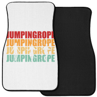 Retro Jumping Rope Skipping Fitness Pullover Hoodie Front Car Mat | Artistshot