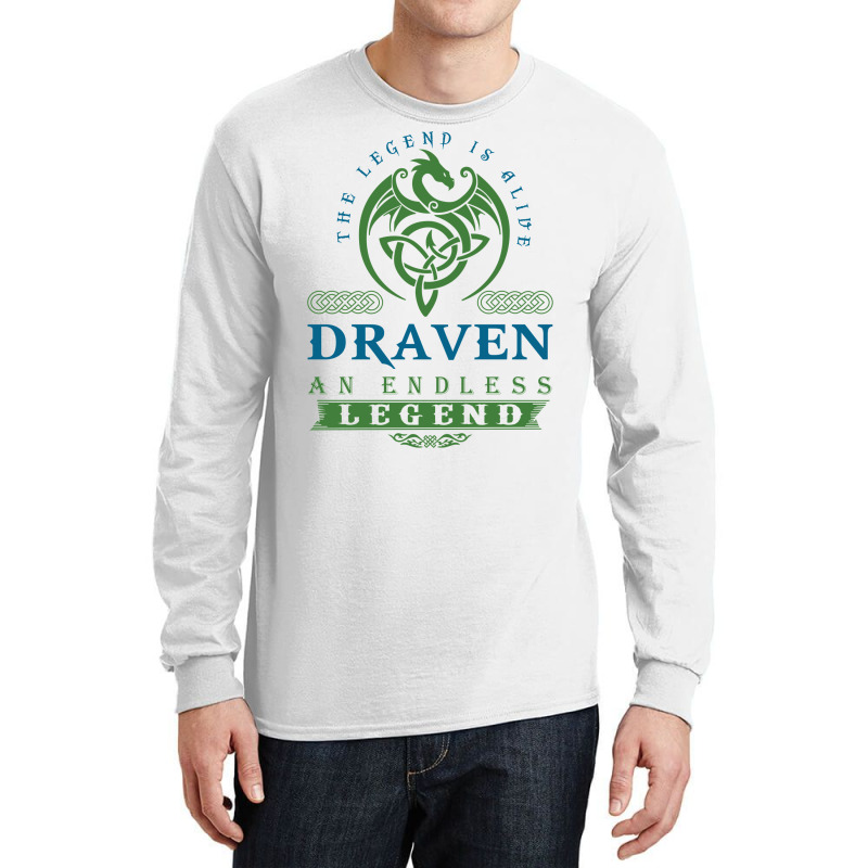 Legend T Shirt   Legend Shirt   Legend Tee   Draven An Endless Legend Long Sleeve Shirts | Artistshot