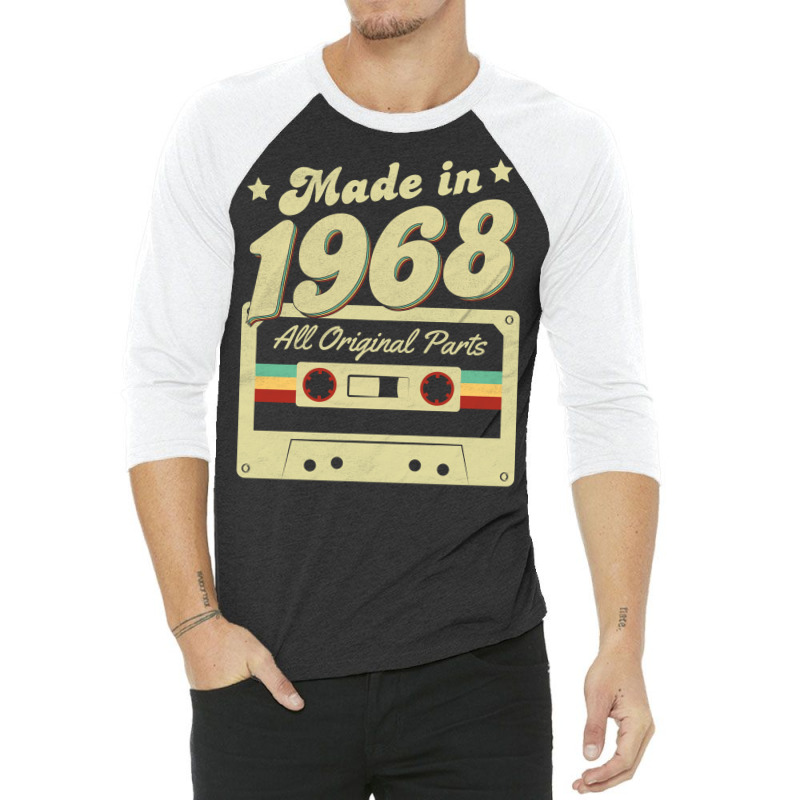 Made In 1968 Funny 3/4 Sleeve Shirt by mossovtrujiol | Artistshot