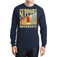 Support Diversity Gun Bullets Veteran Soldier Vintage Girl Long Sleeve Shirts | Artistshot