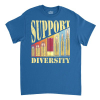 Support Diversity Gun Bullets Veteran Soldier Vintage Girl Classic T-shirt | Artistshot