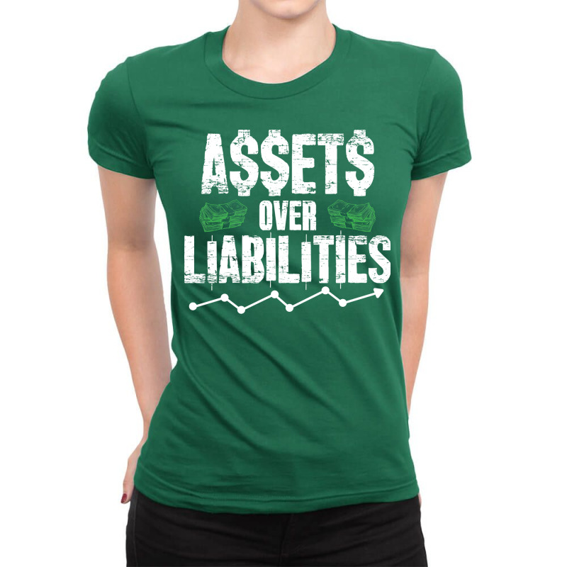 Assets Over Liabilities Accountant Red Ladies Fitted T-Shirt by robauxkalithe | Artistshot