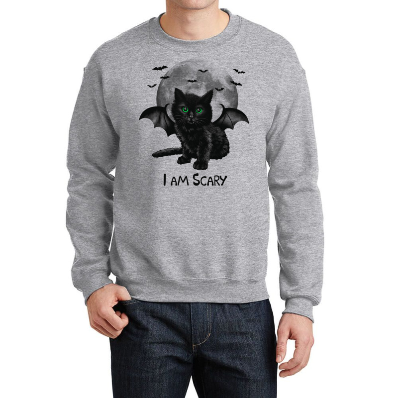 Scary Cat Crewneck Sweatshirt | Artistshot