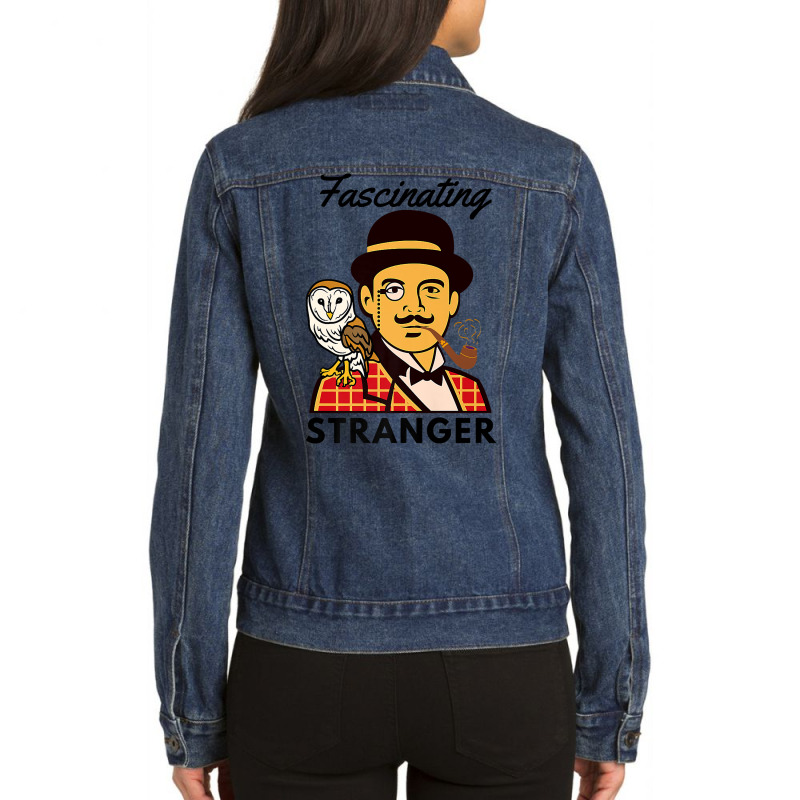 Fascinating Stranger Premium T Shirt Ladies Denim Jacket by atereabag | Artistshot