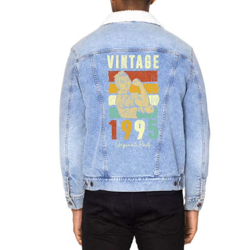 Vintage 1995 Original Parts Girl Unisex Sherpa-Lined Denim Jacket by suitonaghm6 | Artistshot