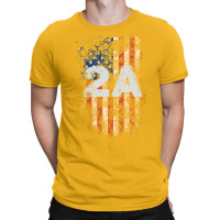 2a Second Amendment American Flag Grunge Gift T-shirt | Artistshot