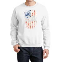 2a Second Amendment American Flag Grunge Gift Crewneck Sweatshirt | Artistshot