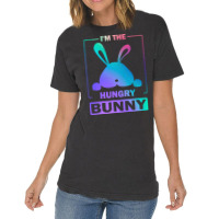 Im The Hungry Bunny T  Shirt Funny Colorful Bunny, I'm The Hungry Bunn Vintage T-shirt | Artistshot