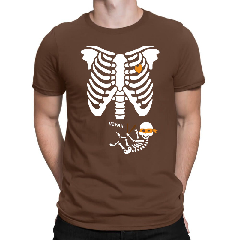 Pregnant Skeleton Baby Costume Halloween Maternity Ninja Ladies T-shirt | Artistshot