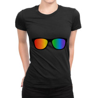 Trending Rainbow Sunglasses Ladies Fitted T-shirt | Artistshot