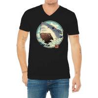 Shark Attack! V-neck Tee | Artistshot