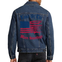 Land Of The Mass Shootings Hippie Men Denim Jacket | Artistshot