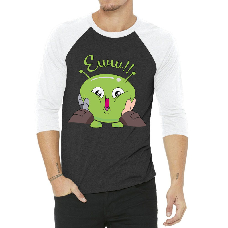 Trending Eww! Mooncake Final Space 3/4 Sleeve Shirt | Artistshot