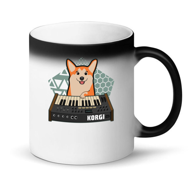 Funny Synthesizer Fan Korgi Corgi Dog Lover Magic Mug | Artistshot