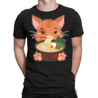 Japanese T  Shirt Anime Cute Cat Japanese Ramen Noodles Kawaii Gift De T-shirt | Artistshot