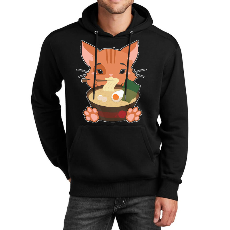 Japanese T  Shirt Anime Cute Cat Japanese Ramen Noodles Kawaii Gift De Unisex Hoodie | Artistshot