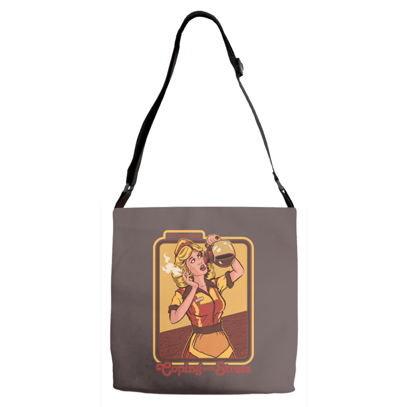 Coping With Stress Adjustable Strap Totes | Artistshot