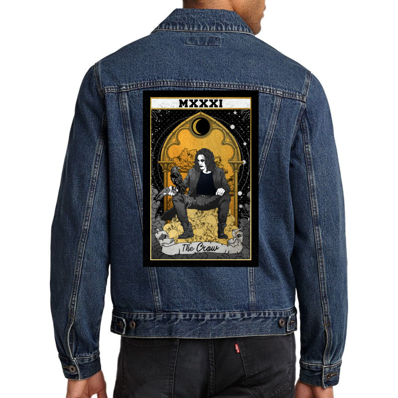 Mens Best Happy The Crow Movie Costume Halloween Gifts Music Fans Men Denim Jacket | Artistshot