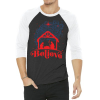 Believe In Christmas 3/4 Sleeve Shirt | Artistshot