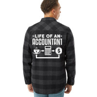 Cpa  Life Of An Accountant Blue Flannel Shirt | Artistshot