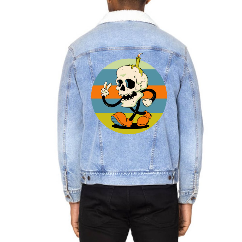 Skull Boy Unisex Sherpa-lined Denim Jacket | Artistshot