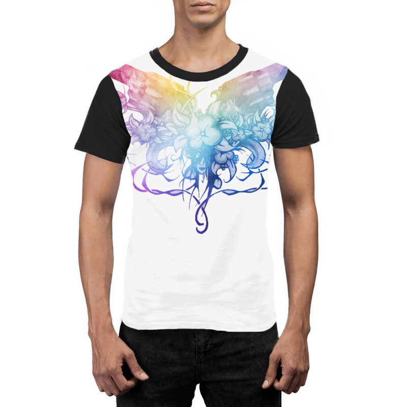 Two Revolvers And Roses Watercolor Graphic T-shirt | Artistshot