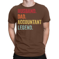 Funny Vintage Husband Dad Accountant Legend Stars T-shirt | Artistshot