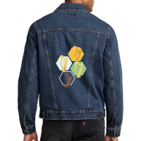 Harp Music Music Instrument .png Men Denim Jacket | Artistshot