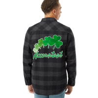 Irish Shamrocks Accountant St Patricks Day Gift Funny Flannel Shirt | Artistshot