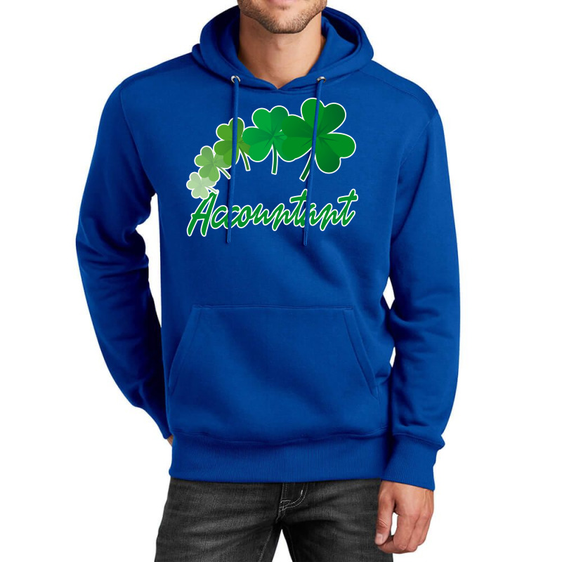 Irish Shamrocks Accountant St Patricks Day Gift Funny Unisex Hoodie | Artistshot