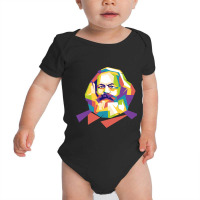 Karl Marx Get Popart Baby Bodysuit | Artistshot