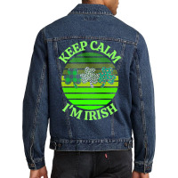 Keep Calm Im Irish T  Shirtkeep Calm I’m Irish T  Shirt (7) Men Denim Jacket | Artistshot