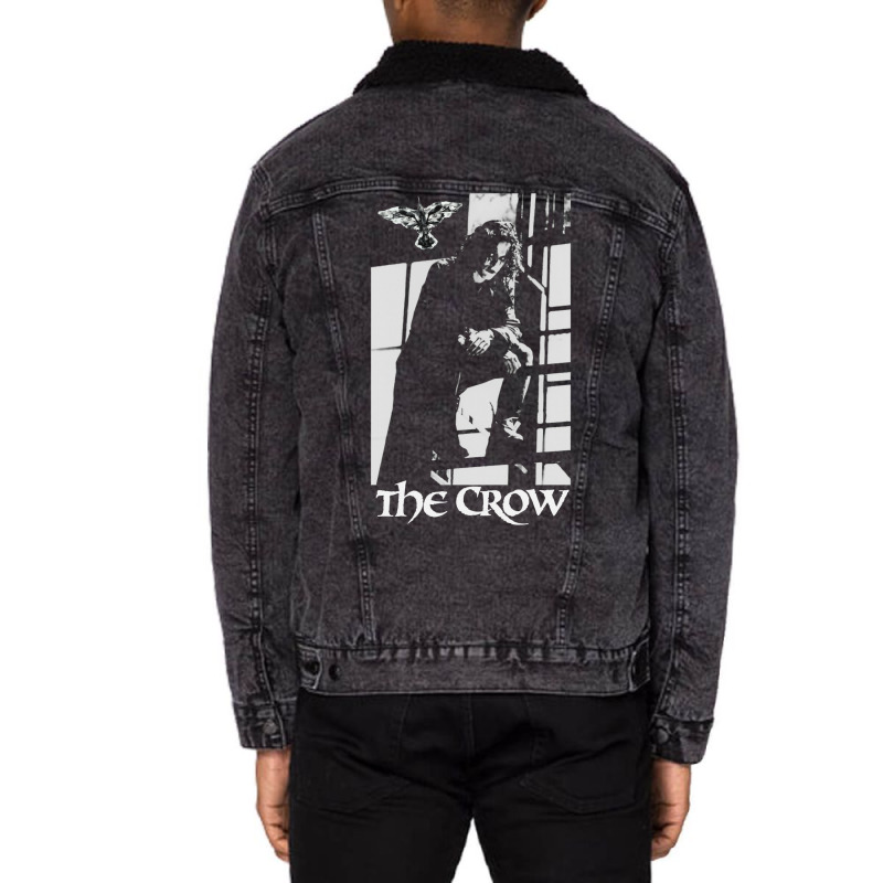 Music Vintage Retro The Crow Movie Gifts For Music Fans Unisex Sherpa-lined Denim Jacket | Artistshot