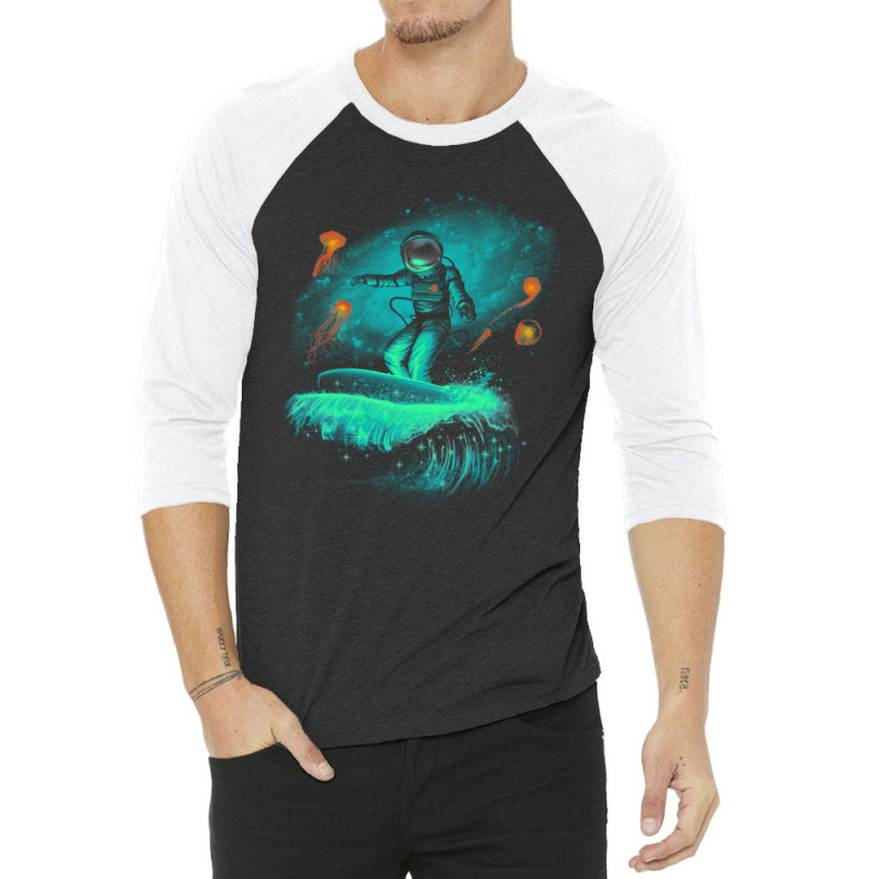 Space Surfer 3/4 Sleeve Shirt | Artistshot