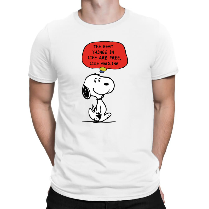 Peanuts Best Things In Life Are Free T-shirt | Artistshot