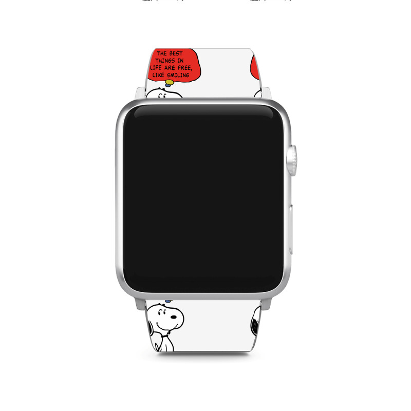 Peanuts Best Things In Life Are Free Apple Watch Band | Artistshot