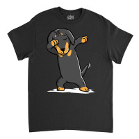 Trending Dabbing Dachshund Funny Doxie Classic T-shirt | Artistshot