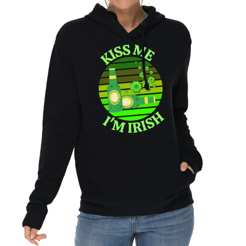 Kiss Me Im Irish T  Shirtkiss Me I’m Irish T  Shirt (6) Lightweight Hoodie | Artistshot