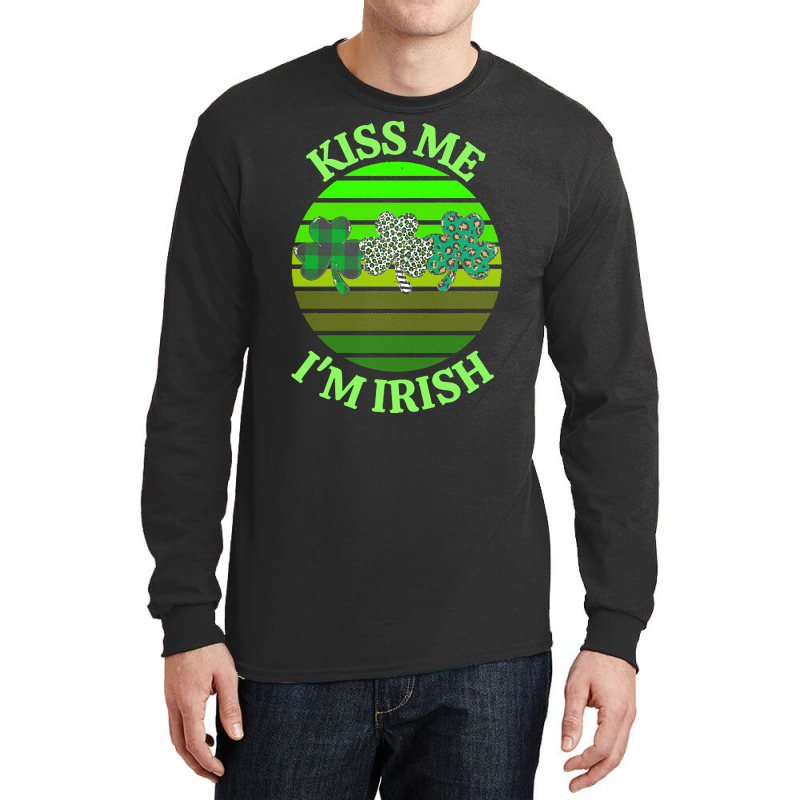 Kiss Me Im Irish T  Shirtkiss Me I’m Irish T  Shirt (8) Long Sleeve Shirts | Artistshot