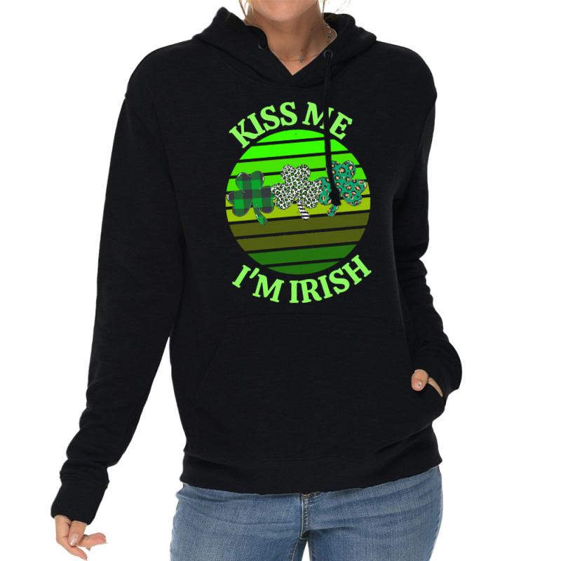 Kiss Me Im Irish T  Shirtkiss Me I’m Irish T  Shirt (8) Lightweight Hoodie | Artistshot