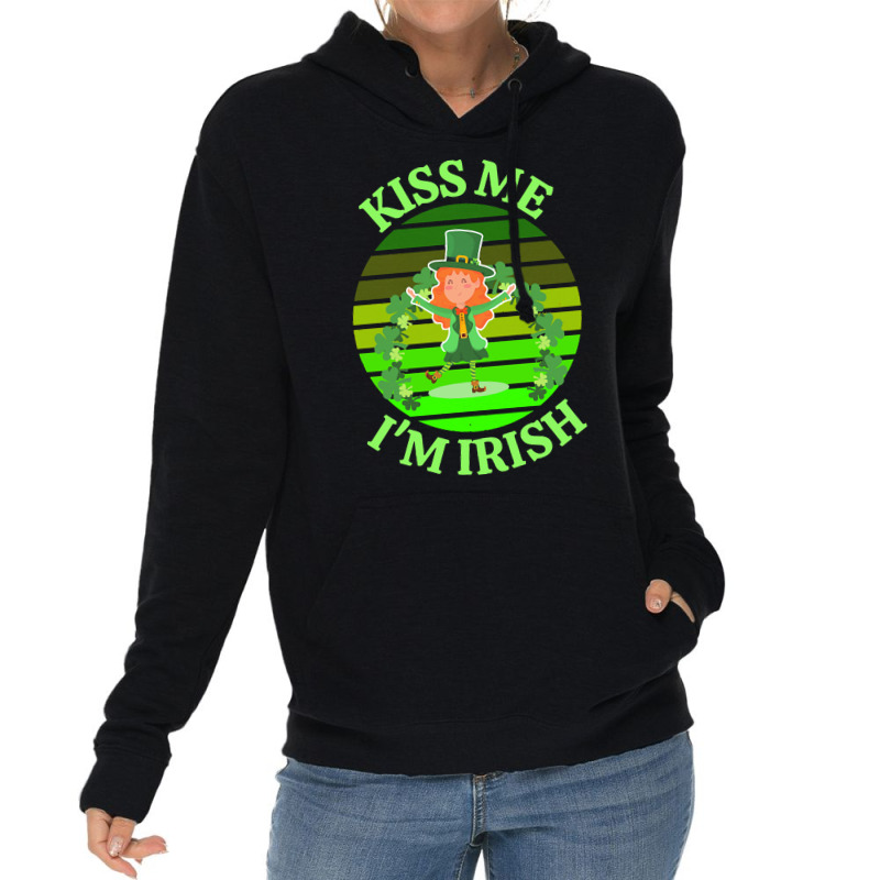 Kiss Me Im Irish T  Shirtkiss Me I’m Irish T  Shirt (9) Lightweight Hoodie | Artistshot