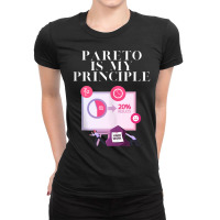 Pareto Is My Principle Tank Top Ladies Fitted T-shirt | Artistshot