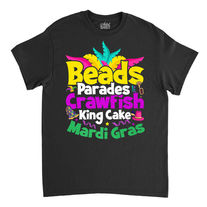 Beads Parades Crawfish King Cake Mardi Gras Premium T Shirt Classic T-shirt | Artistshot