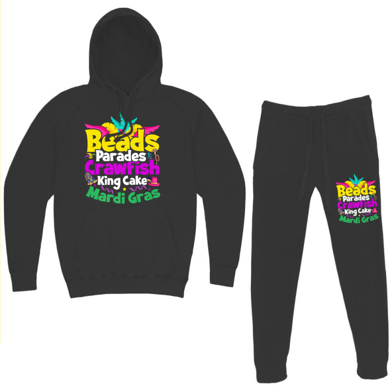 Beads Parades Crawfish King Cake Mardi Gras Premium T Shirt Hoodie & Jogger Set | Artistshot