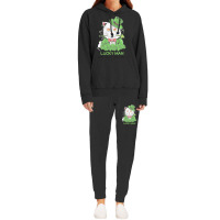 Lucky Man T  Shirt Lucky Man Funny White Cat And White Mouse St. Patri Hoodie & Jogger Set | Artistshot