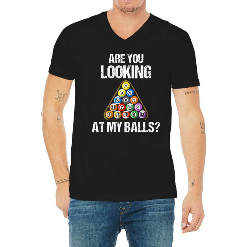 Billiards Cool Pool Game Balls Joke Lover V-neck Tee | Artistshot